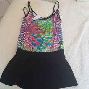 Bebe Cute Size L One-Piece Shorts Elastic